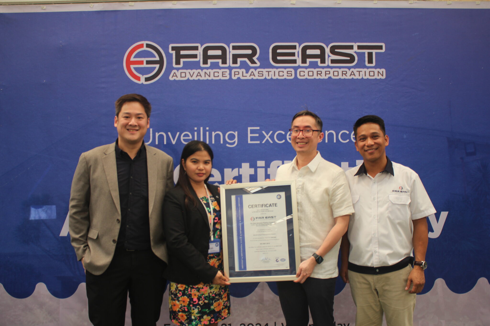 Far East Advanced Plastics Corporation Attains ISO Certification - Far ...